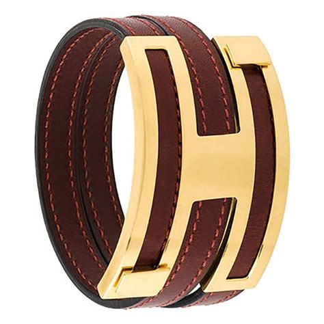 hermes leather bracelet metal buckle|hermes leather bracelets.